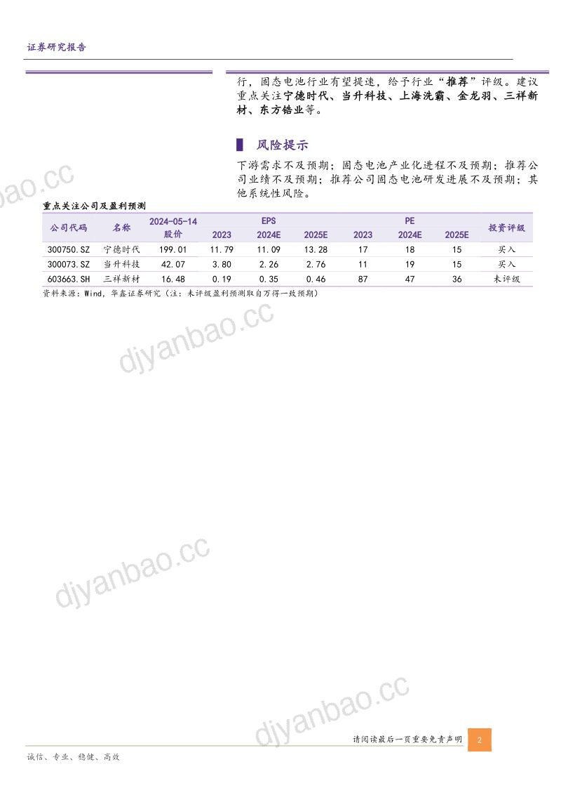 固态电池行业专题报告:锂电终局技术产业加速落地-240515(36页) 第2页