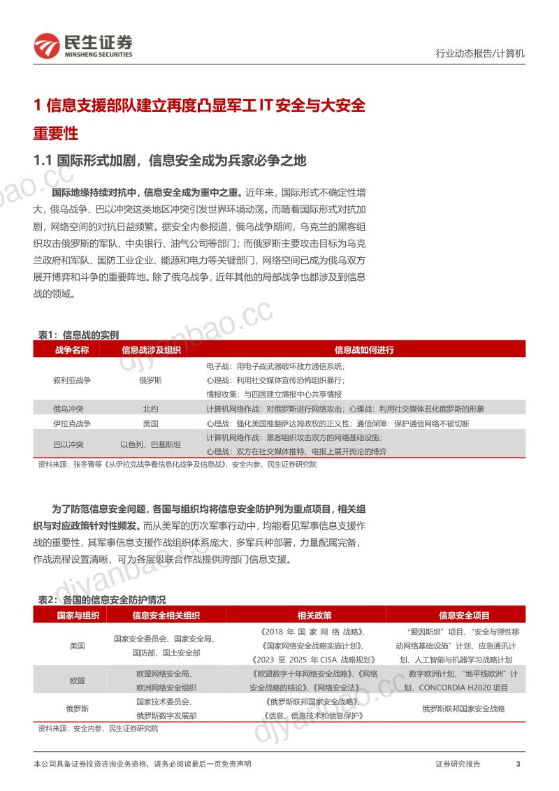 计算机行业动态报告：迎接军工信息化大拐点-240521（17页） 第3页