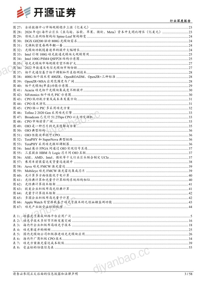 通信行业深度报告:AI高速率时代硅光子迎成长机遇-240531(58页) 第3页