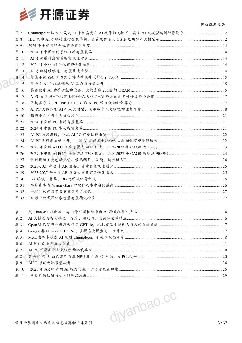 半导体行业深度报告：AI终端加速创新发展关注上游产业链核心增量-240621（32页） 第3页
