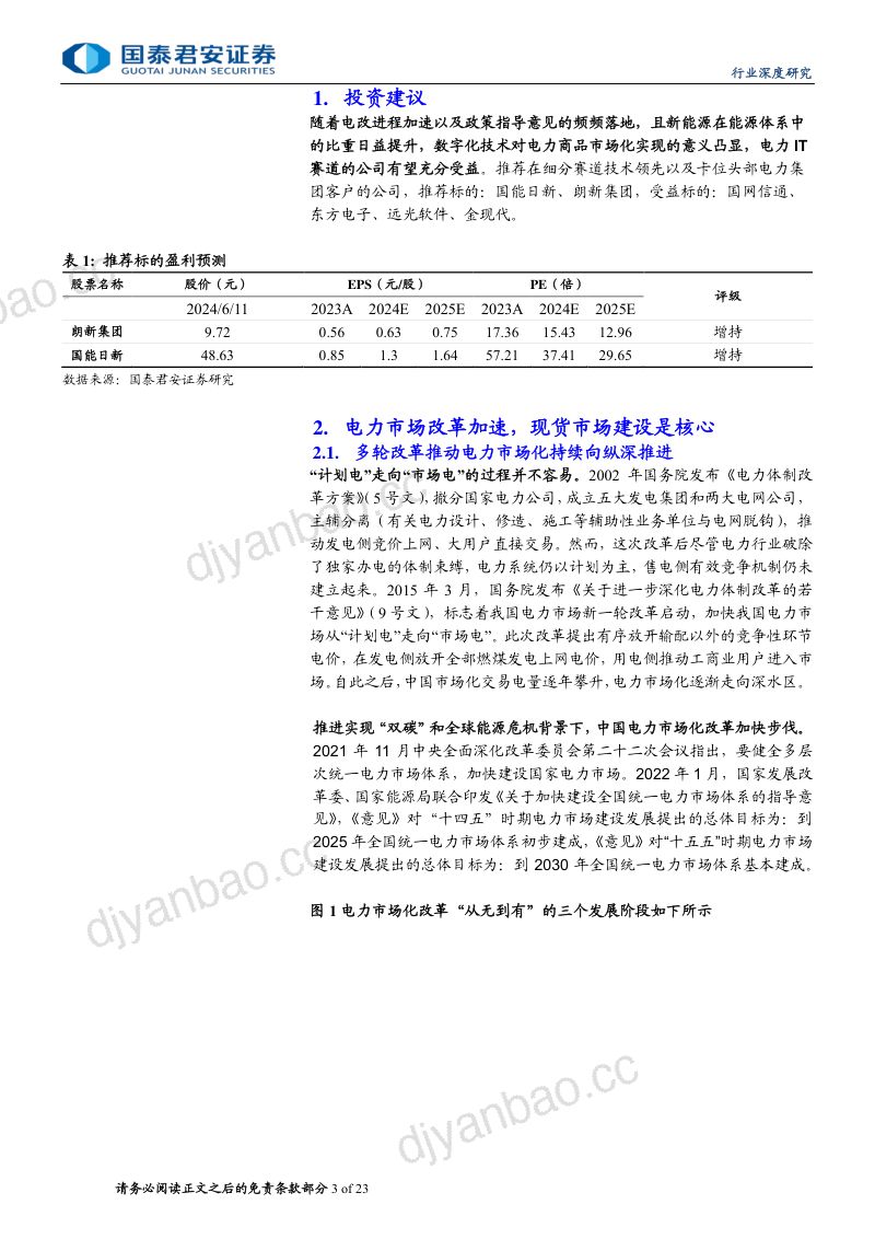 计算机行业：电改加速数字化技术助推电力市场化-240616（23页） 第3页