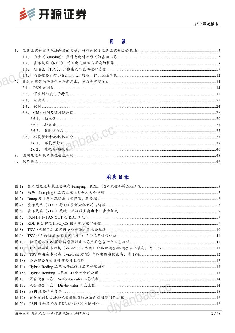 电子行业深度报告：先进封装助力产业升级材料端多品类受益-240709（48页） 第2页