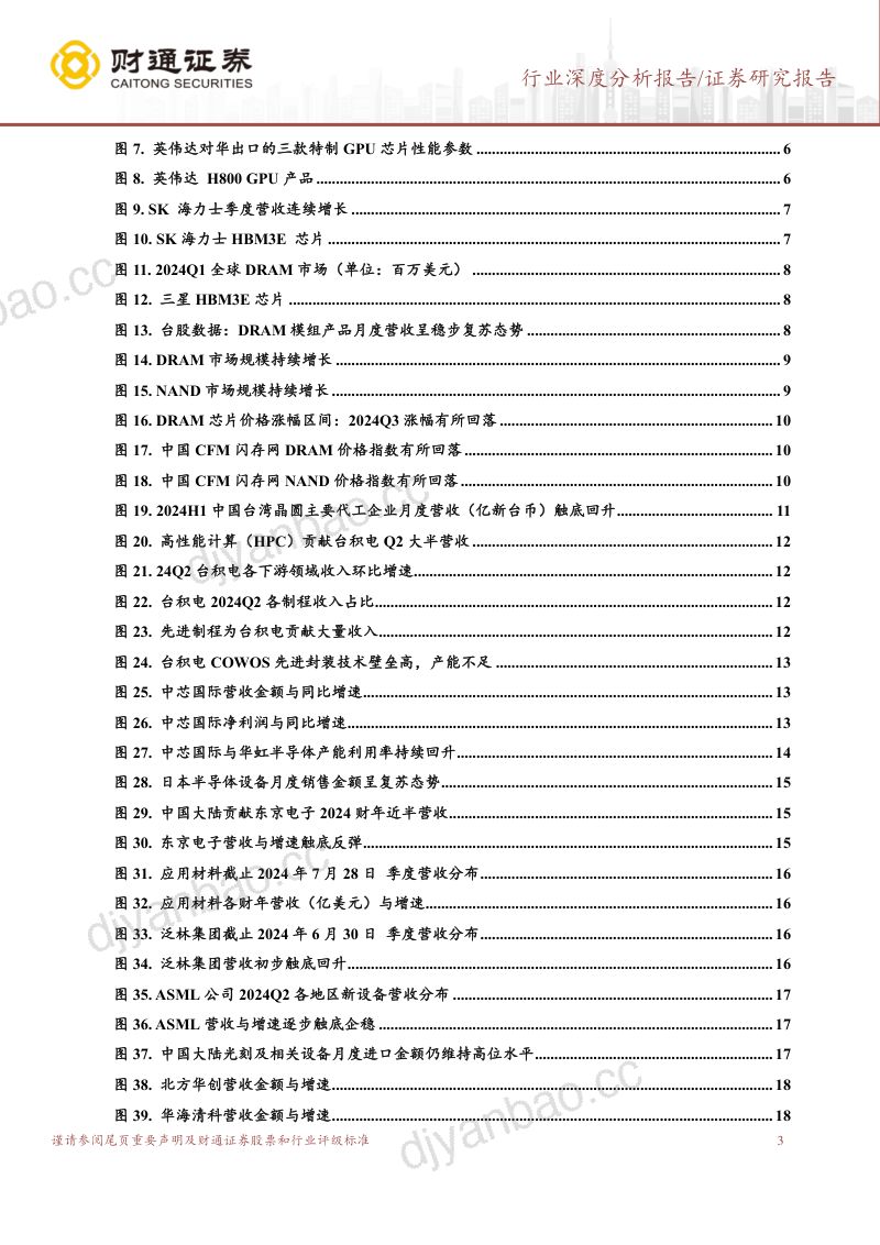 半导体供应链行业报告：半导体市场稳步复苏下半年有望继续发力-240821（21页） 第3页