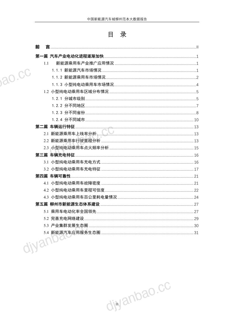 新能源汽车国家大数据联盟:中国新能源汽车城柳州范本大数据报告(35页) 第3页