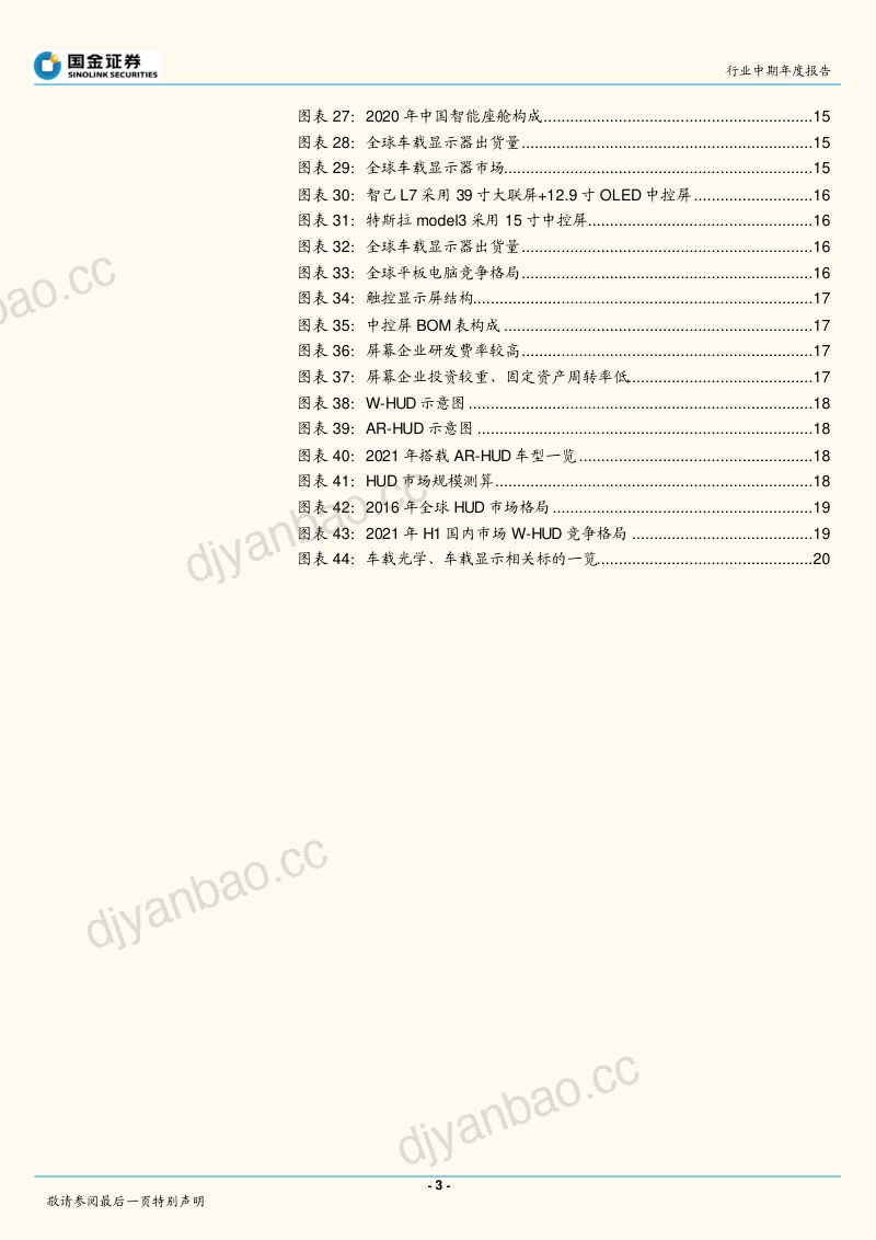 汽车电子方向行业中期年度报告：2022年车载光学年度策略智能化驱动高成长转型Tier1打开长期空间-20211231（20页） 第3页