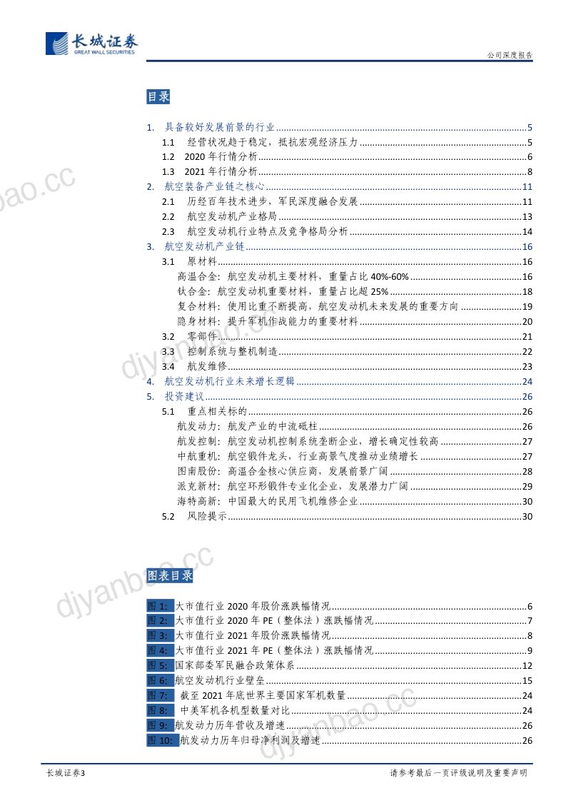 航空发动机行业深度报告：航空装备产业链之核心市场需求上升长期发展向好-221123（32页） 第3页