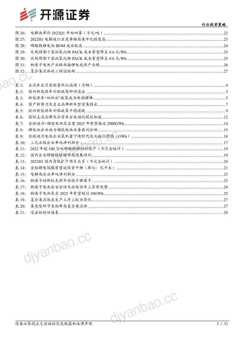 电动车行业投资策略:汽车电动化趋势延续电池新技术即将产业化-221204(31页) 第3页