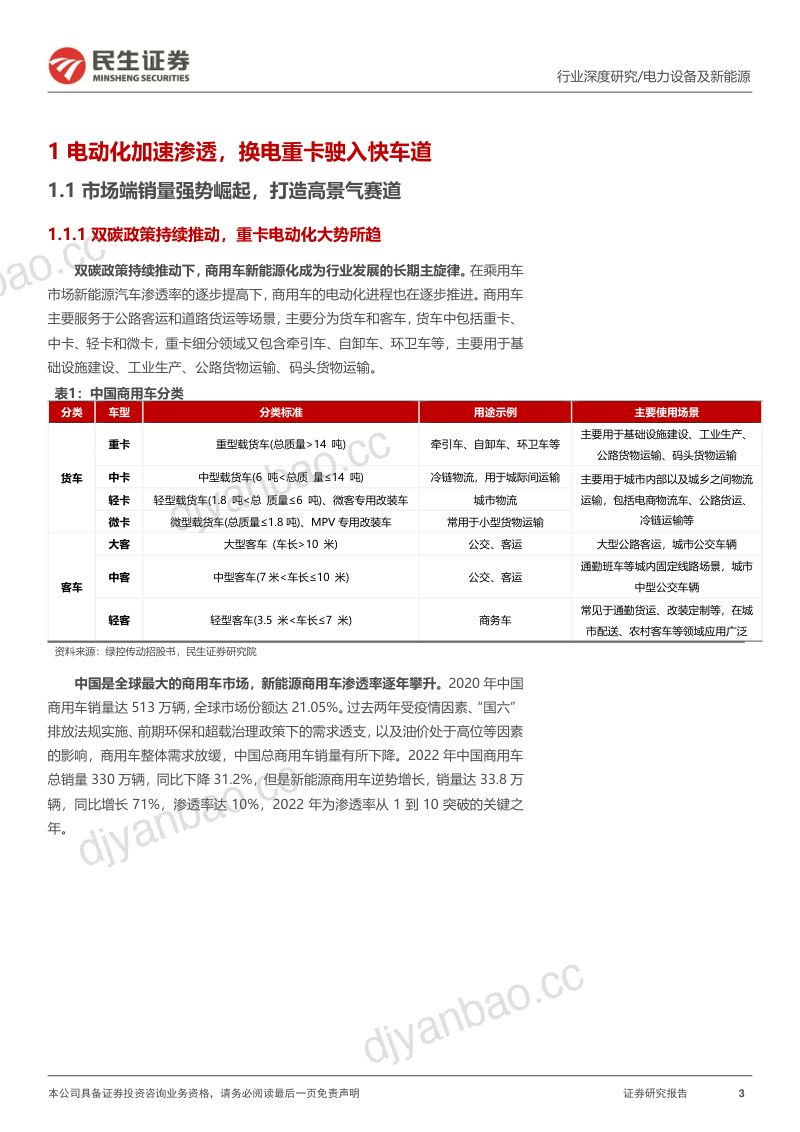 电动车行业深度报告:风起云涌换电重卡开启高景气赛道-230310(44页) 第3页