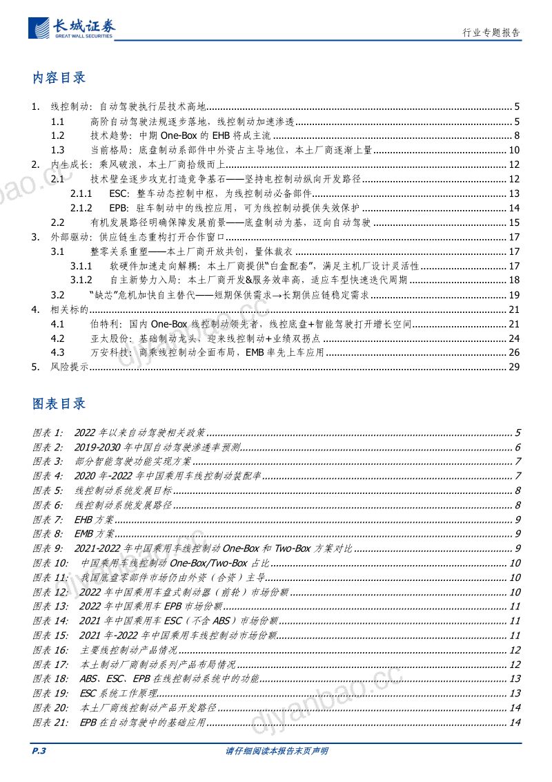 汽车行业线控制动：自动驾驶执行层技术高地笃行可至-230604（30页） 第3页