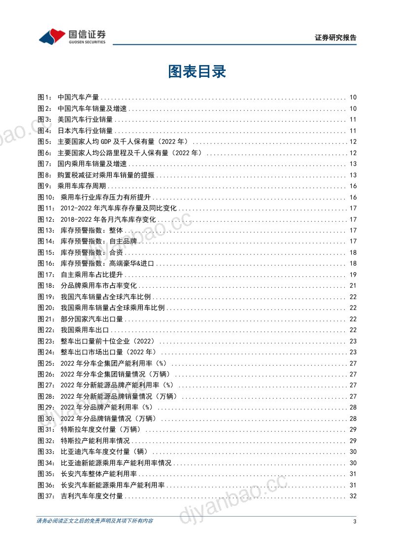 汽车行业基础研究系列五:变局之下的汽车产业供需、库存、盈利复盘-230706(66页) 第3页