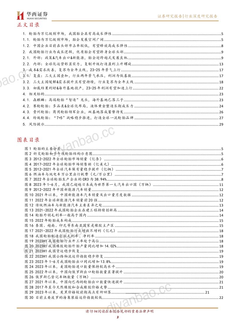 轮胎行业深度:复苏为全年主线万亿市场景气上行-230906(31页) 第3页