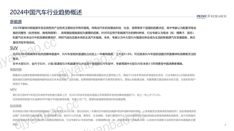 PRIME Research璞锐咨询：2024中国汽车行业趋势报告（33页） 第3页