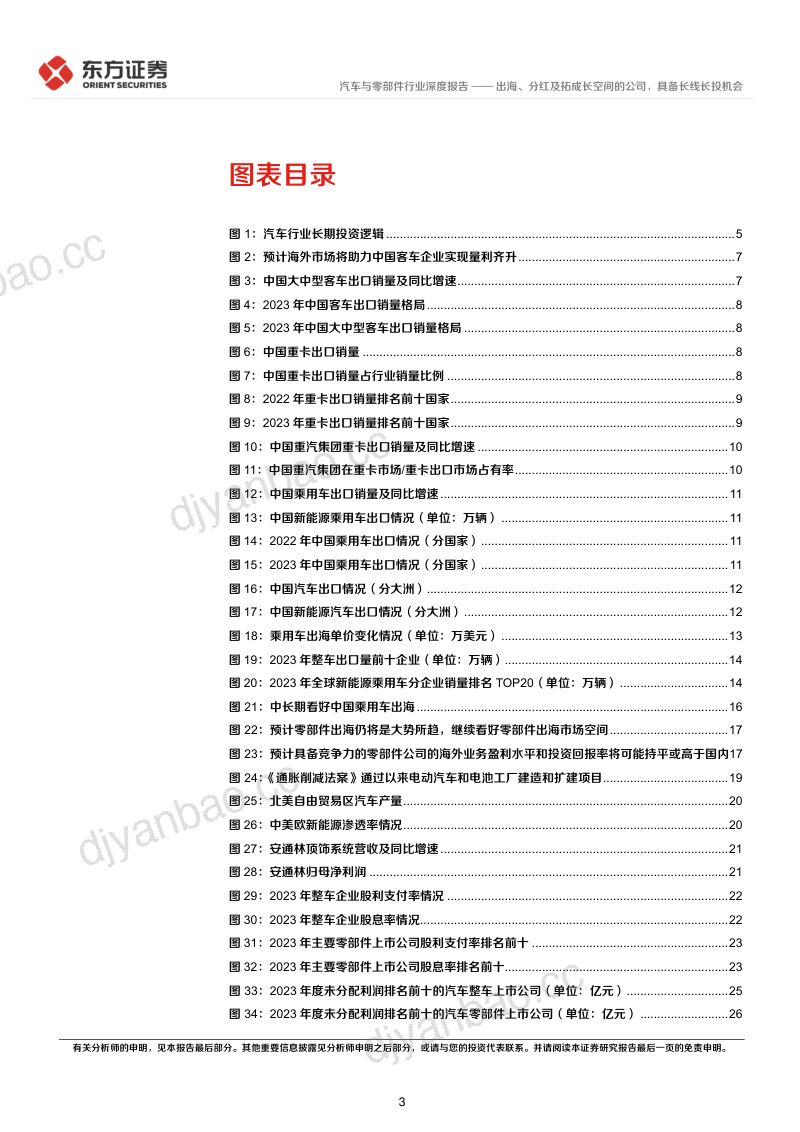 汽车行业长期投资逻辑专题研究:出海、分红及拓成长空间的公司具备长线长投机会-240615(40页) 第3页