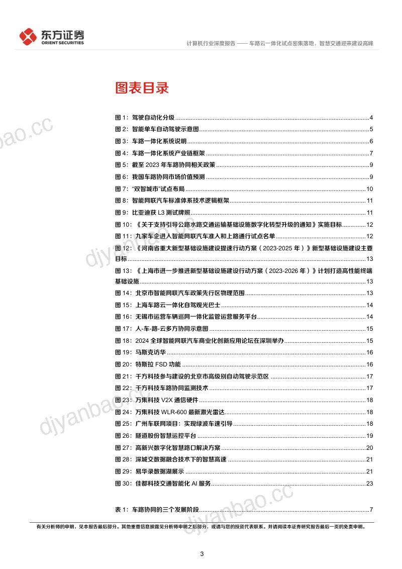 计算机行业:车路云一体化试点密集落地智慧交通迎来建设高峰-240621(26页) 第3页