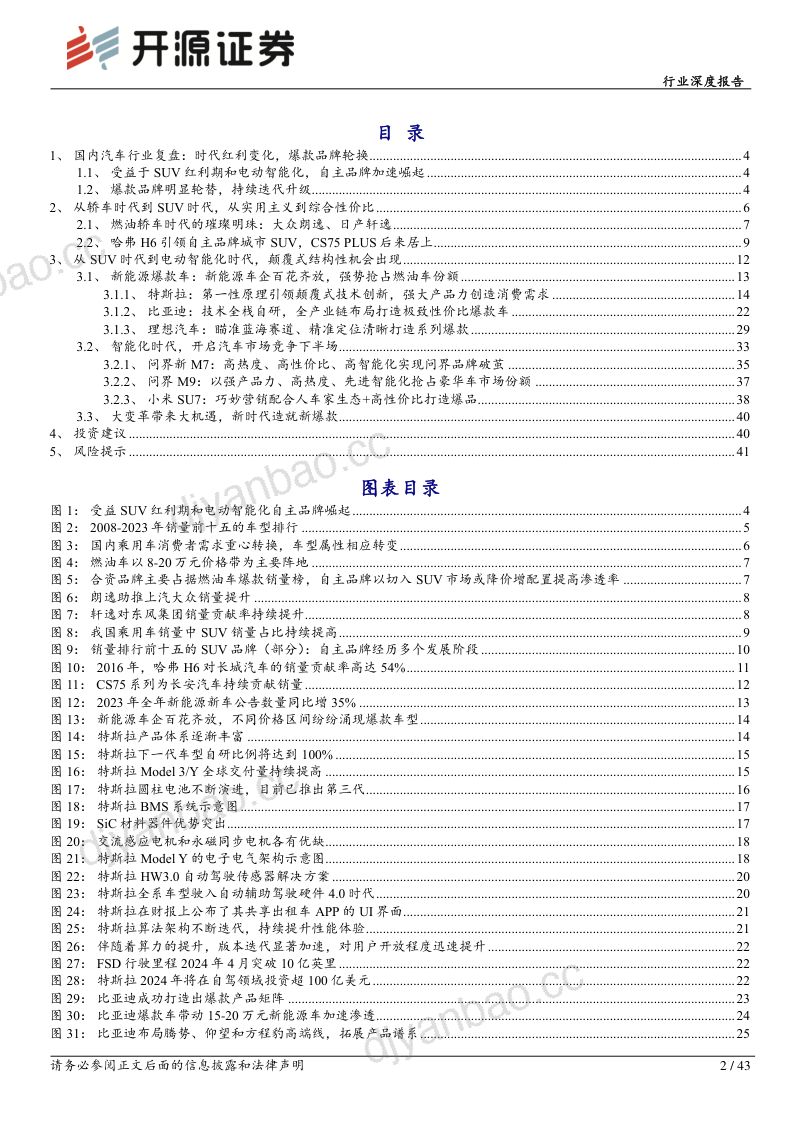 乘用车行业深度报告:论爆款车的重要性历史复盘-240624(43页) 第2页