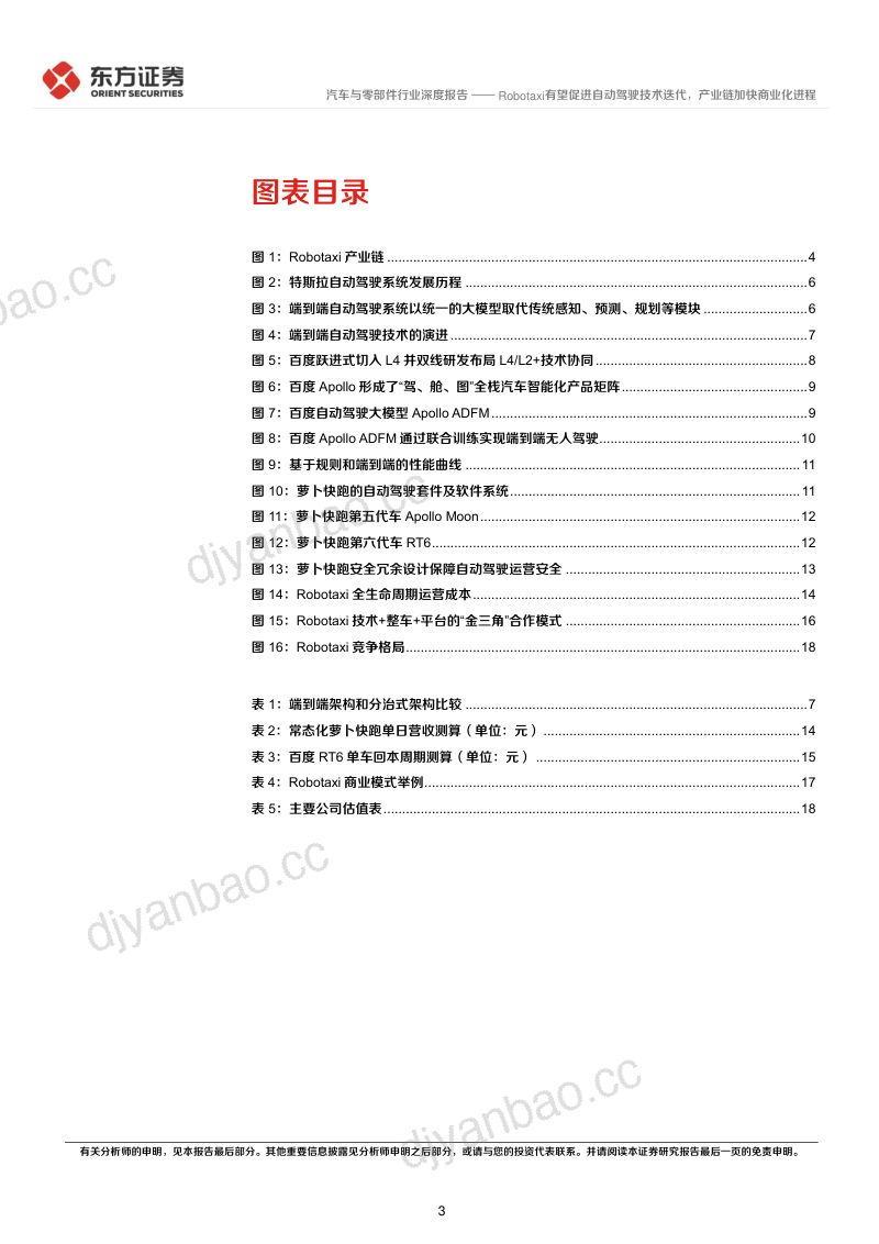 汽车与零部件行业智能汽车系列报告之四:Robotaxi有望促进自动驾驶技术迭代产业链加快商业化进程-240812(21页) 第3页
