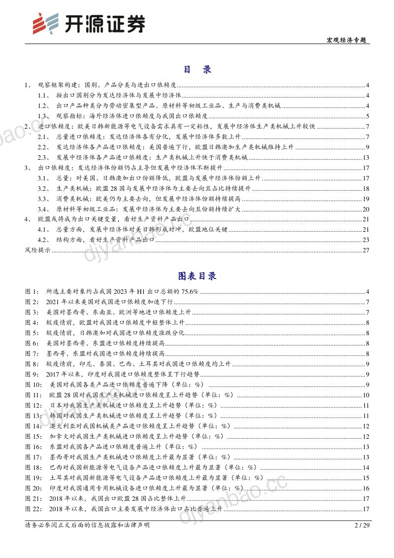 外贸格局演变系列报告之一:进出口依赖度视角下的出口动能研究-231018(29页) 第2页
