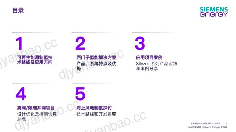 5 可再生能源制氢及P2X解决方案 20231017_西门子能源 解玉平(1) 第2页