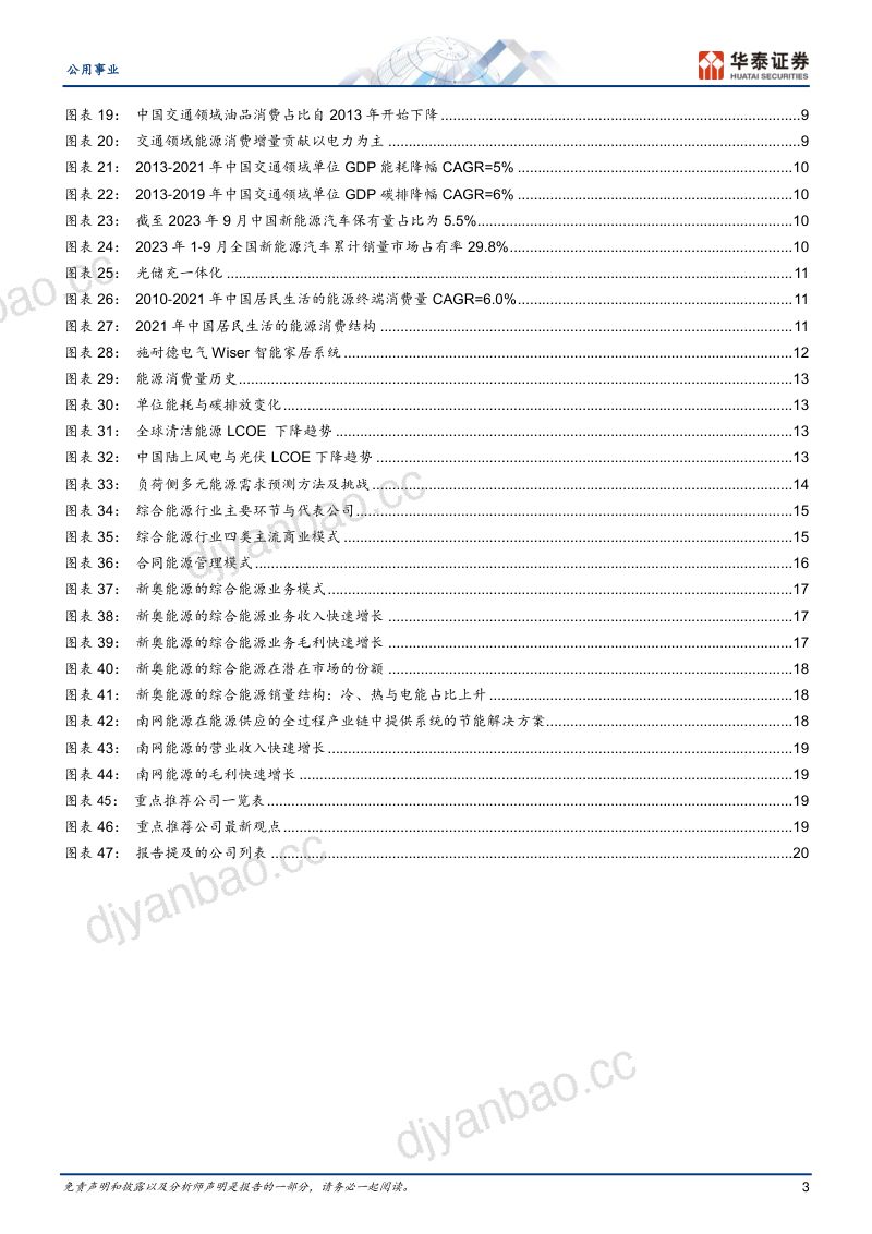 公用事业行业专题研究: 综合能源千亿市场扬帆起航-231126(23页) 第3页