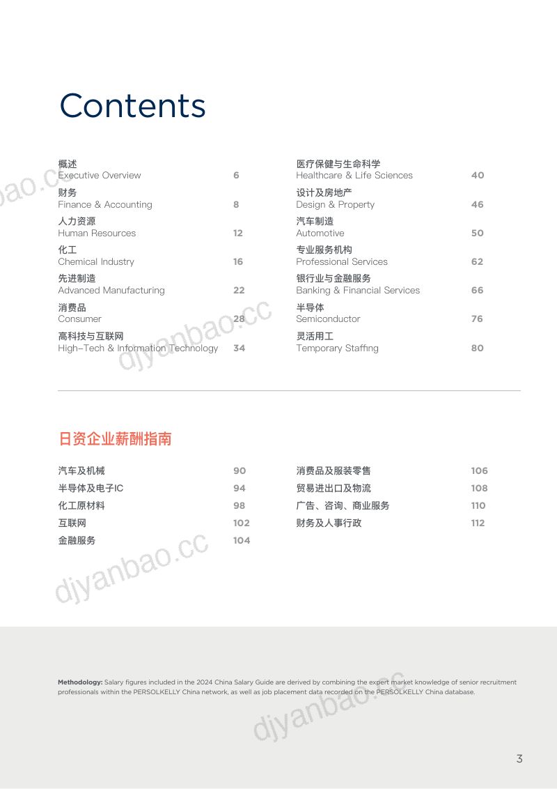 PERSOLKELLY:2024中国及中国区日资企业薪酬指南(中英文版)(116页) 第3页