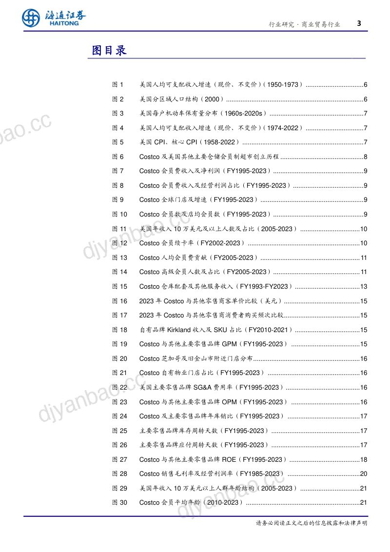 商业贸易行业专题报告：COSTCO穿越周期的力量构建最极致和纯粹的商业哲学-240321（32页） 第3页