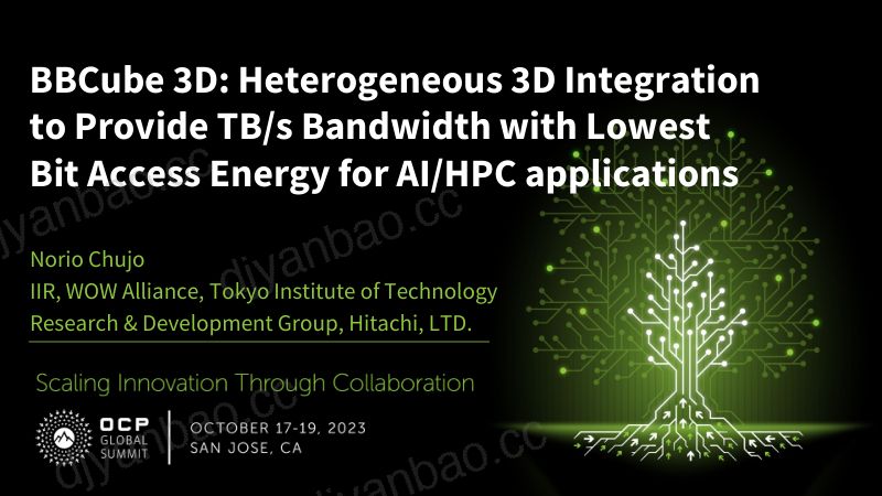 AI-HPC - BBCube 3D - Heterogeneous 3D Integration to Provide TBs Bandwidth with Lowest Bit Access Energy for AI-HPC applications 第2页