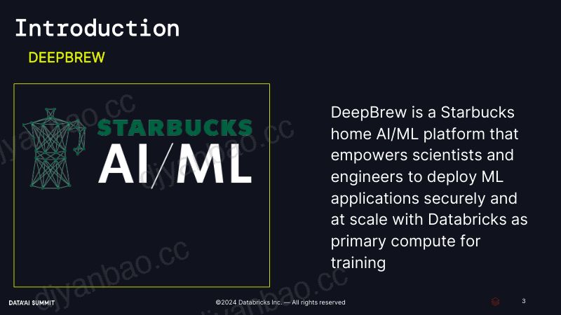 DeepBrew 2.0 星巴克机器学习平台 第3页