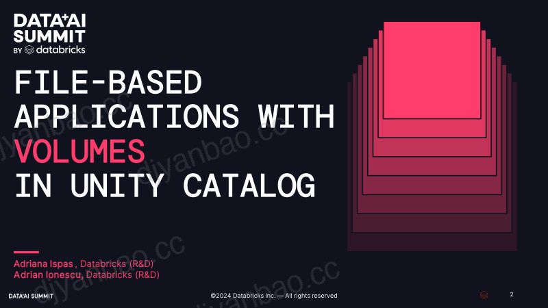使用 UNITY CATALOG VOLUMES 构建基于文件的应用程序 第2页