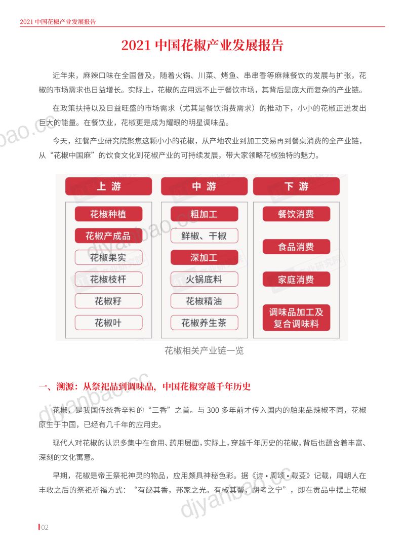 红餐：2021花椒产业发展报告（21页） 第2页