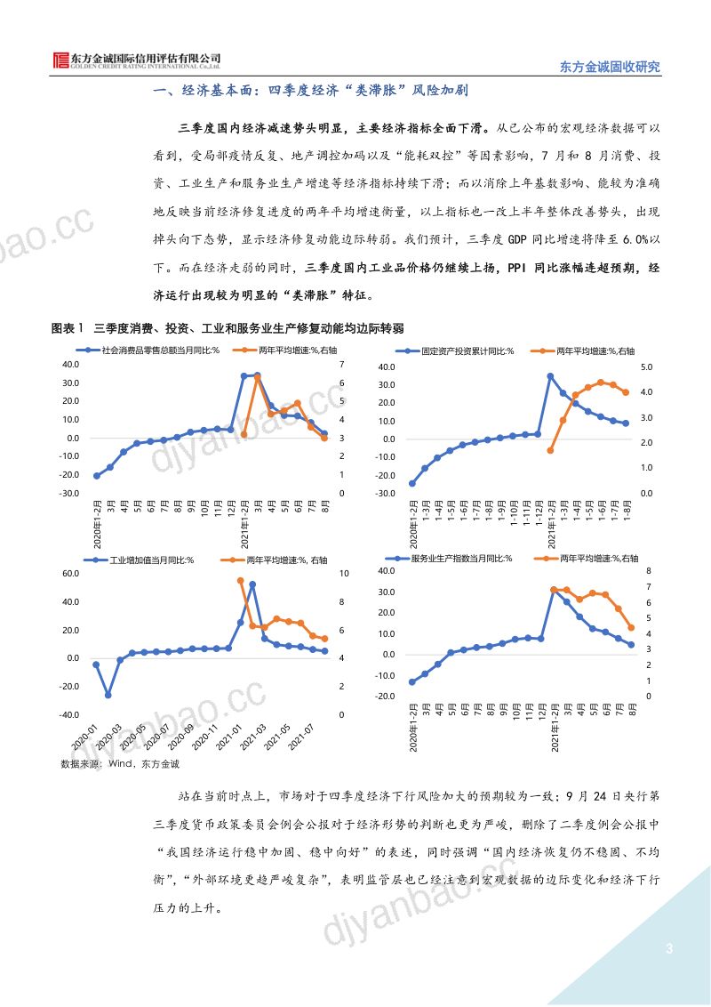 东方金诚固收研究：2021年四季度宏观利率展望（35页） 第3页