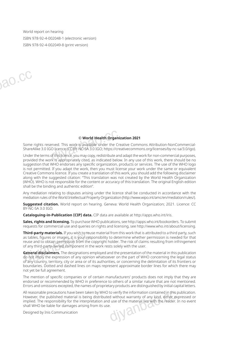 世界卫生组织:2021年世界听力报告(英文版)(269页) 第3页