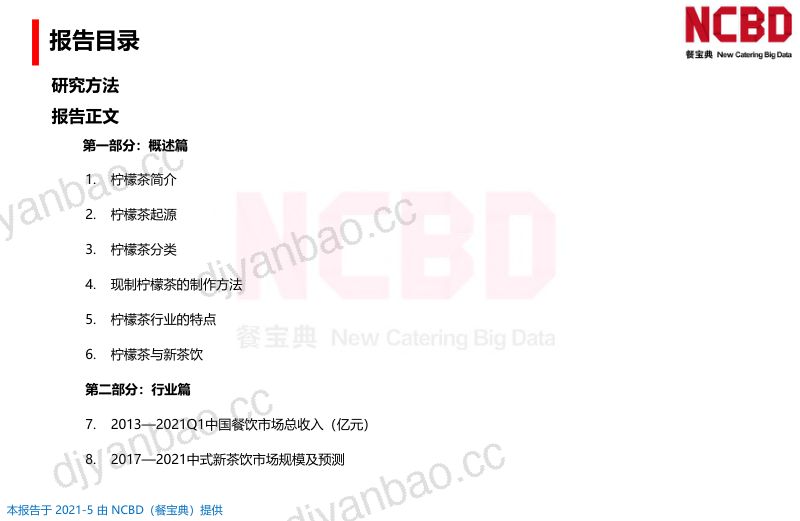 餐宝典:2021柠檬茶行业发展白皮书(107页) 第2页
