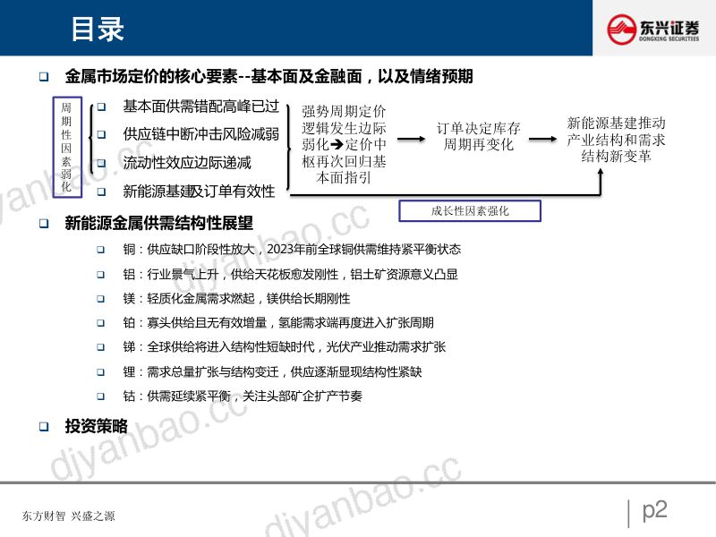 金属行业:2022年金属及金属新材料市场展望(策略会版) -211209(39页) 第2页