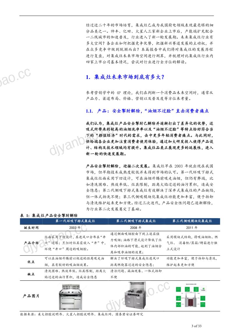 2021年集成灶行业空间测算及市场规模趋势分析报告(32页) 第3页