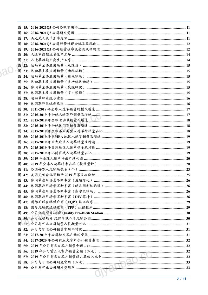 2021年人造草坪行业需求研究及龙头企业共创草坪财务分析报告(40页) 第3页