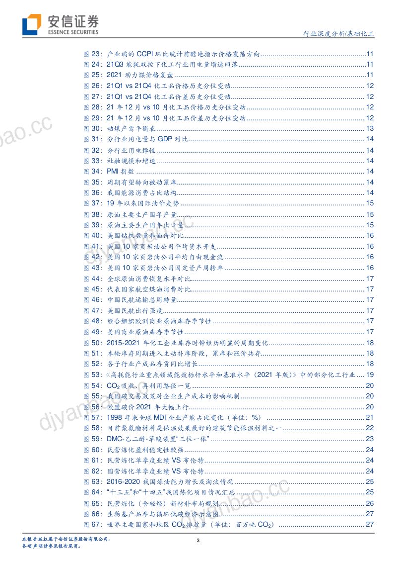 基础化工行业深度分析:聚焦景气分化下的碳中和主线-211231(38页) 第3页