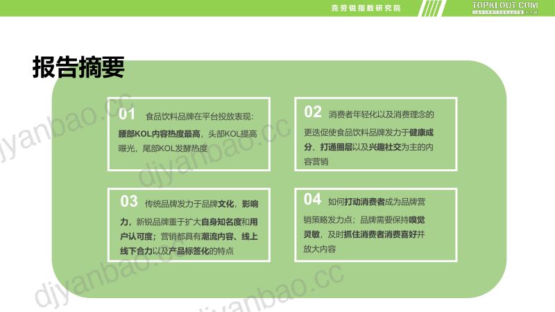 克劳锐：食品饮料品牌内容营销报告（32页） 第3页
