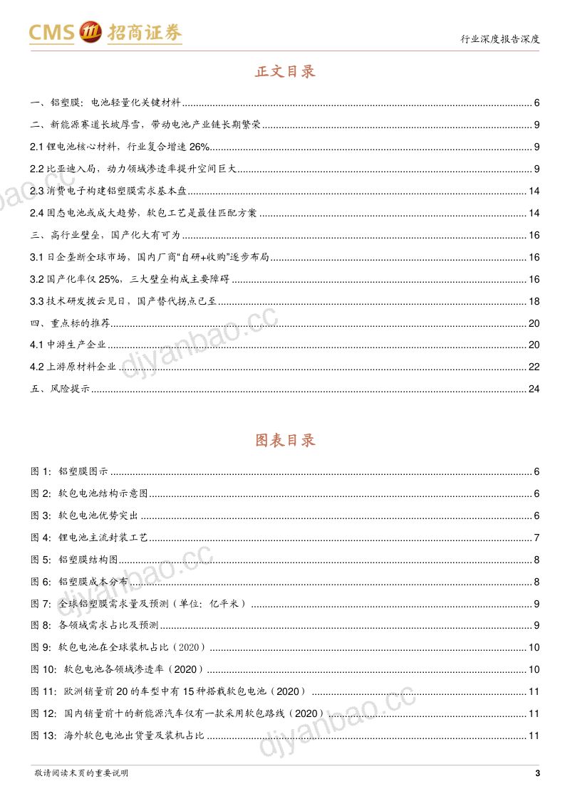 铝塑膜行业深度报告：铝塑膜国产替代趋势已成市占率将迅速提升-220115（25页） 第3页