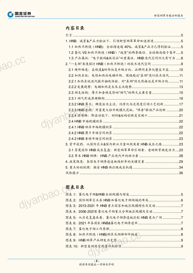新型烟草行业专题研究报告：“一支烟”视角解构HNB产品内驱为核政策规范踔厉前行-20220221（36页） 第2页