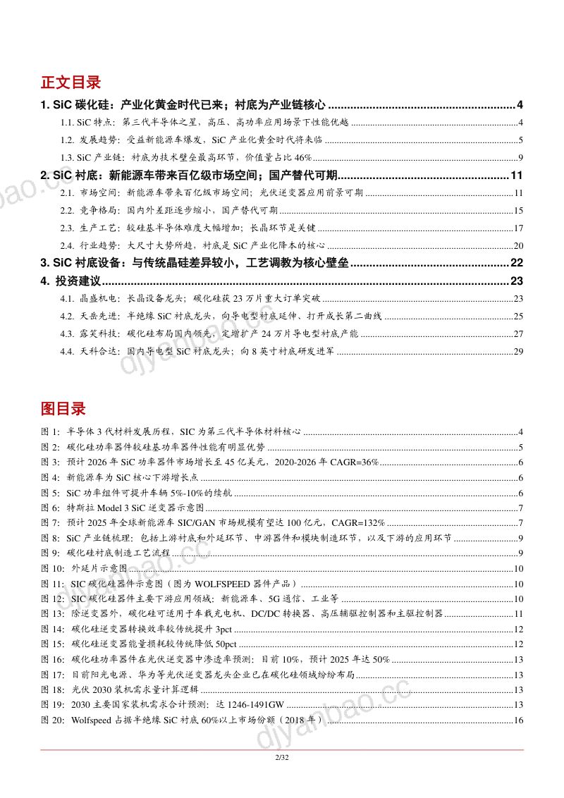 2022年SiC碳化硅产业链分析及行业发展趋势研究报告（30页） 第2页