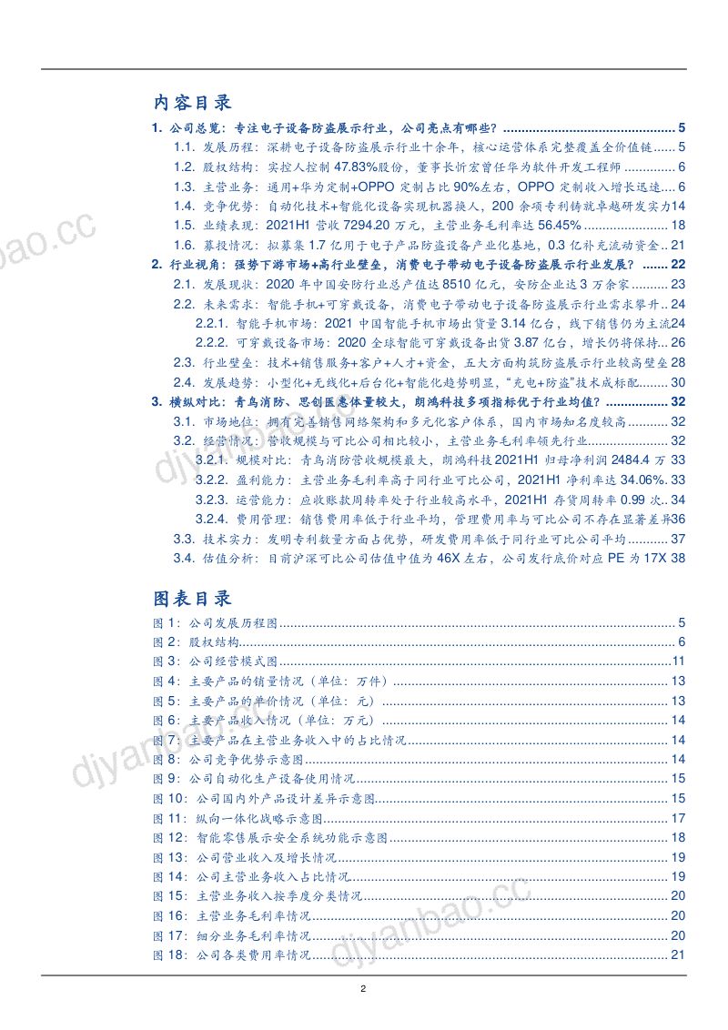 2022年朗鸿科技发展历程募投情况分析及安防行业发展现状趋势研究报告(38页) 第2页