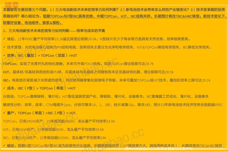 电力设备行业光伏电池新技术系列:风起云涌蓄势变革如何分层寻找投资机会?-220322(34页) 第2页