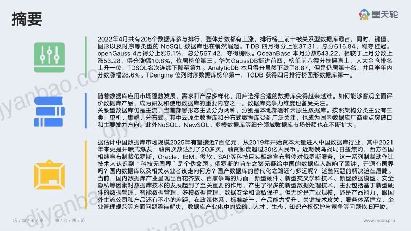 墨天轮：2022年4月中国数据库行业分析报告（31页） 第2页