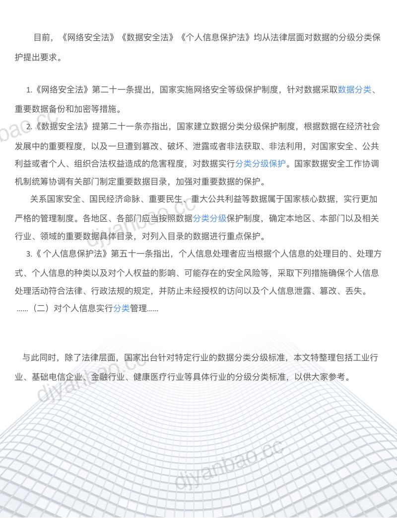 iLAW合规创研院：2022数据分级分类汇编报告（12页） 第2页
