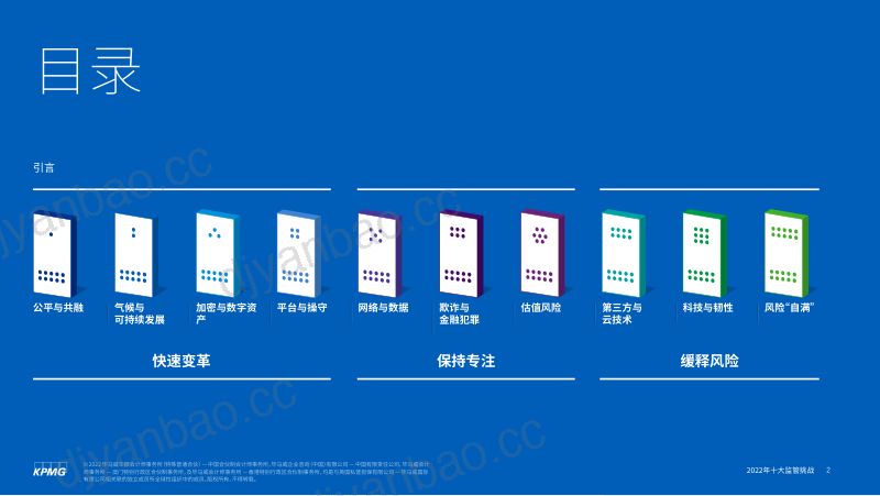 毕马威：2022年十大监管挑战报告（27页） 第2页