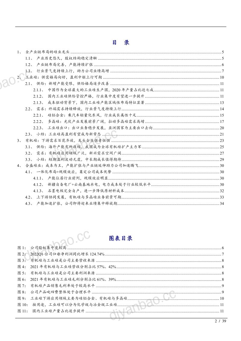 2022年工业硅、有机硅市场供需格局及合盛硅业优势分析报告（34页） 第2页
