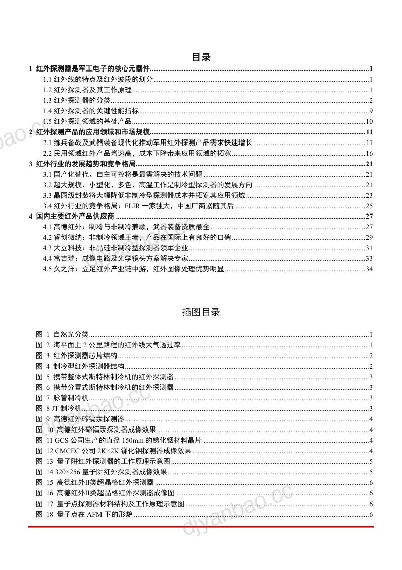 2022年红外探测器竞争格局、市场规模趋势及供应商分析报告（39页） 第2页