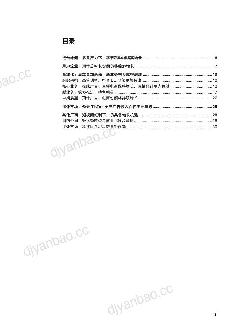 2022年字节跳动业务布局及TikTok海外广告收入预测分析报告(31页) 第2页