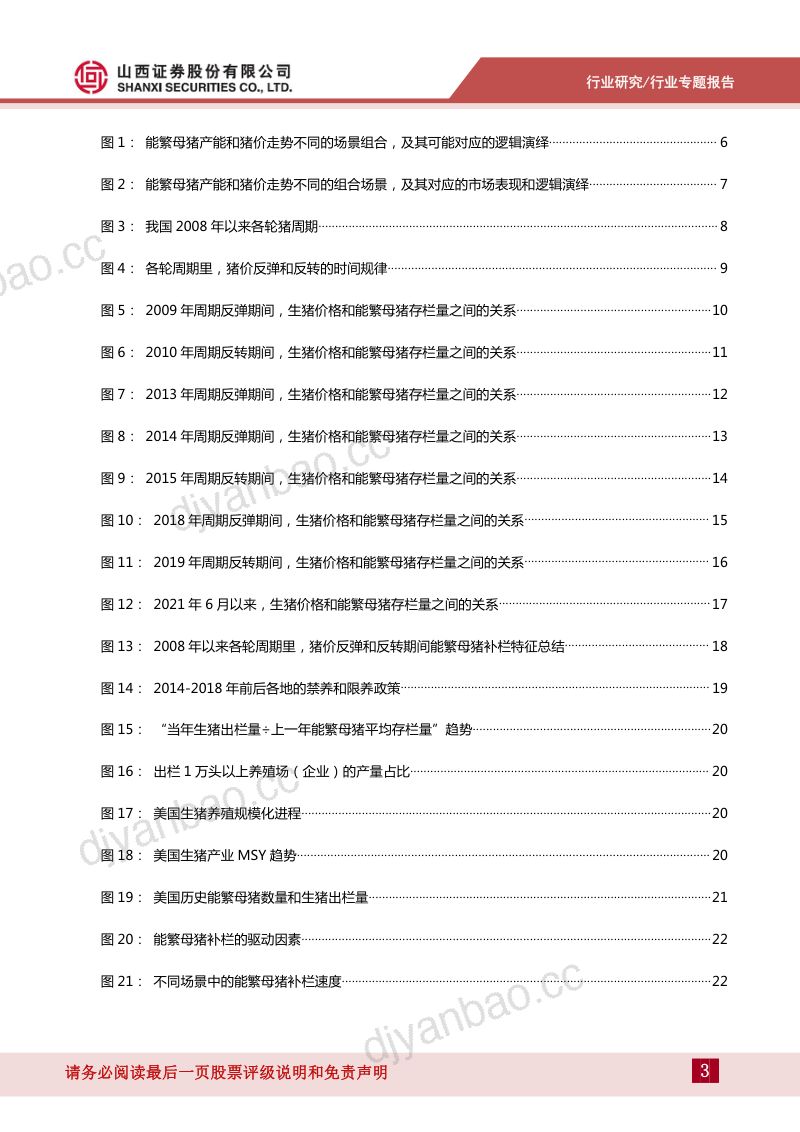 生猪养殖行业专题报告:从能繁母猪补栏特征的视角看猪周期位置-220804(32页) 第3页