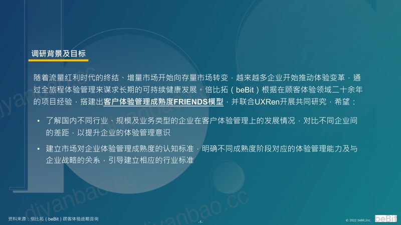 beBit倍比拓：2022客户体验管理成熟度白皮书（43页） 第2页